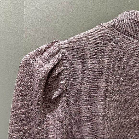 Anthropologie Dolan Puff Sleeve Mock Neck Top in Lilac NWT-Sm - Picture 12 of 12